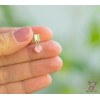 Кафф "Сердечко розовое мини". Без прокола. Ручная работа